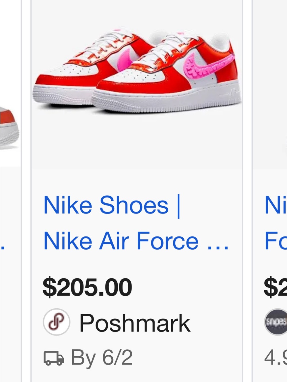 Nike Low-Top Sneakers — White, Red & Pink Accents - Picture 8 of 8